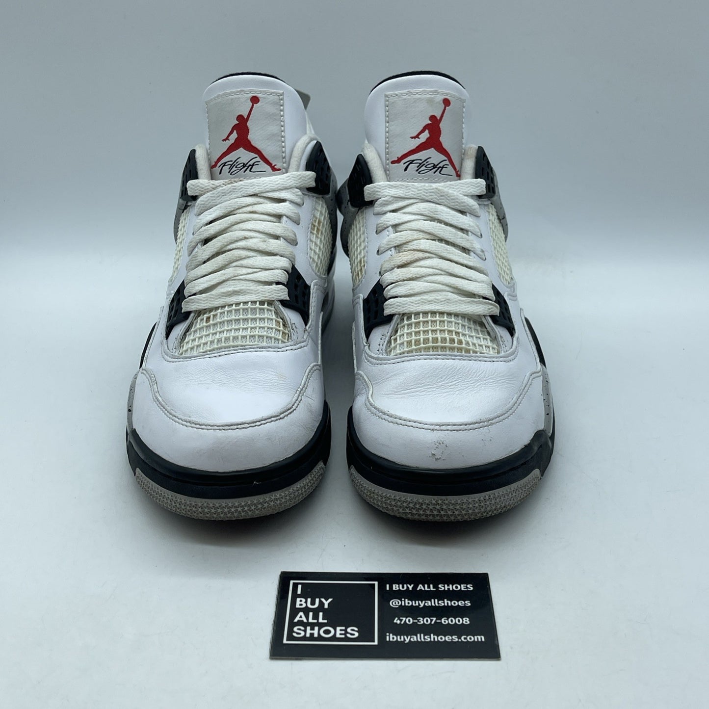 Size 9 - Jordan 4 Retro OG Mid White Cement White Leather (840606-192)