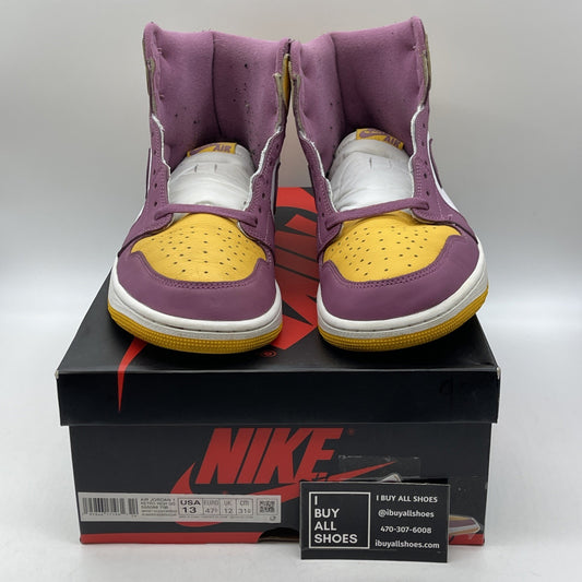 Size 13 - Jordan 1 Retro High OG Brotherhood Yellow White Leather (555088-706)