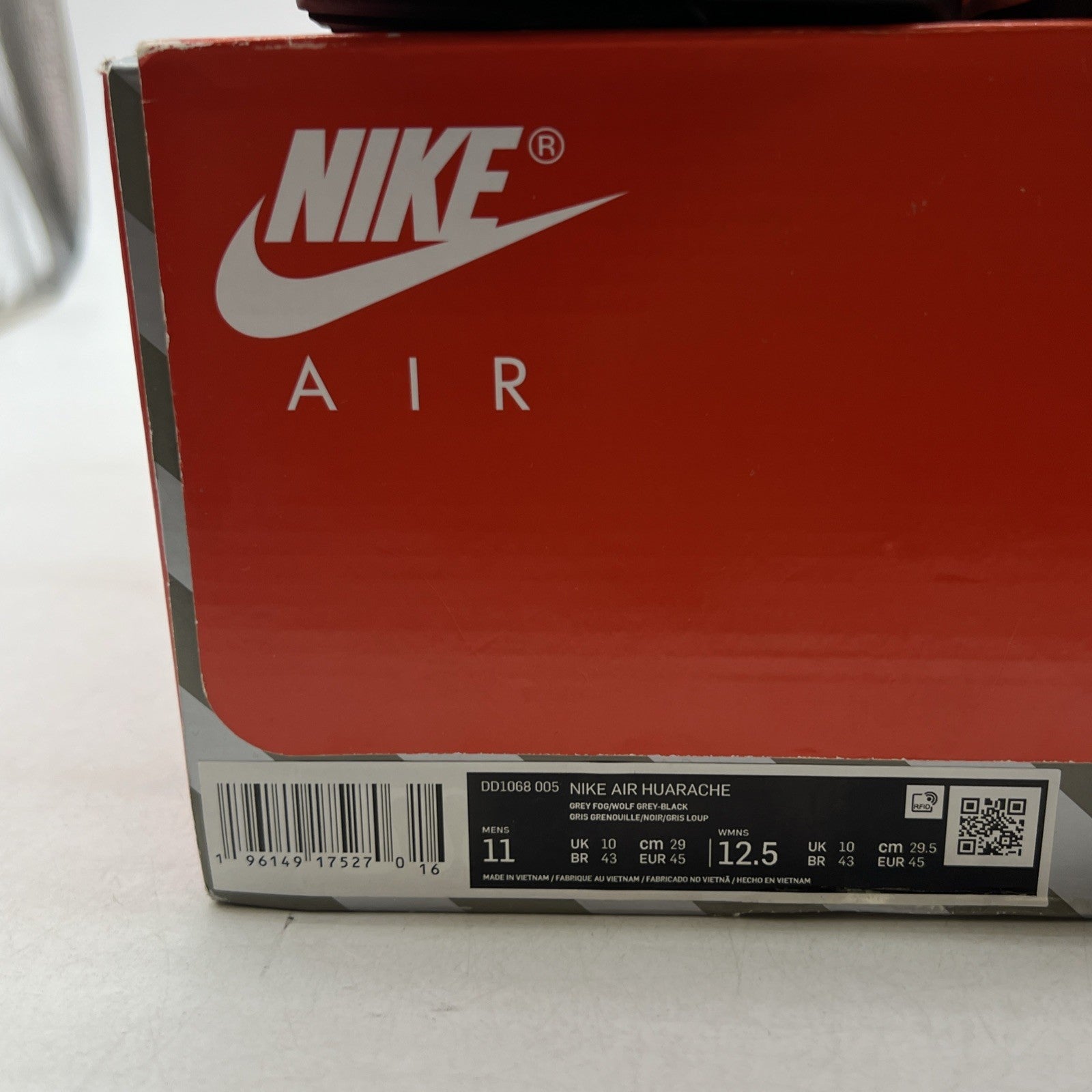 Size 11 - Nike Air Huarache Grey Fog Obsidian (DD1068-005)