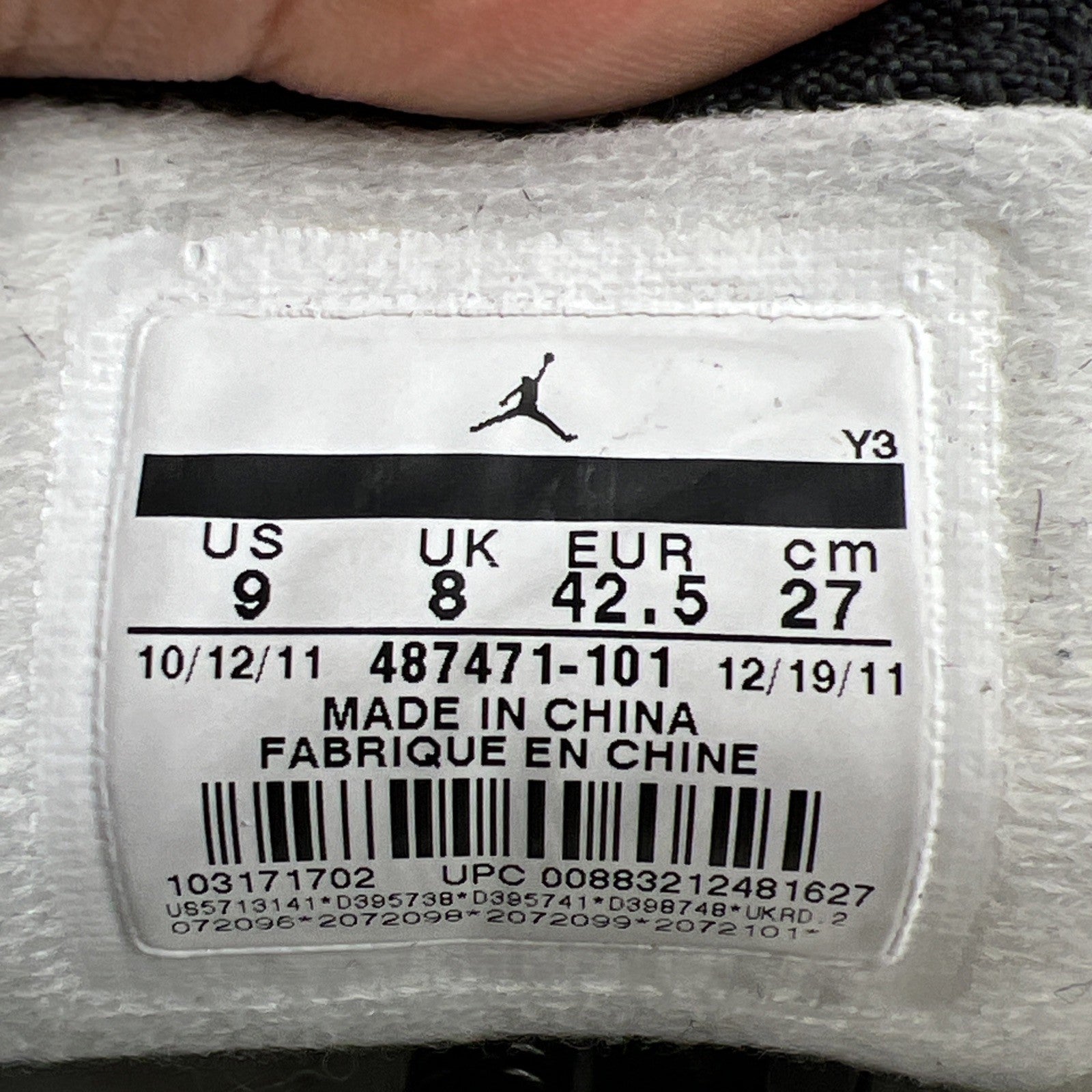 Size 9 - Air Jordan 14 Retro 2012 Candy Cane (487471-101)