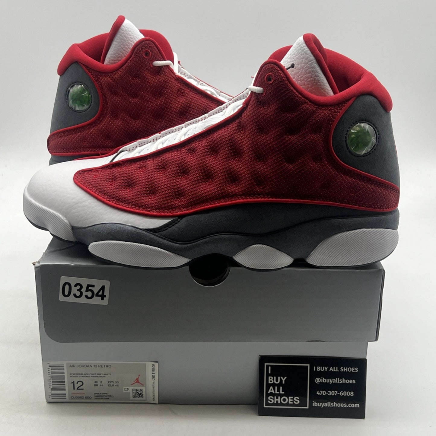 Size 12 - Air Jordan 13 Red/White - (DJ5982-600)