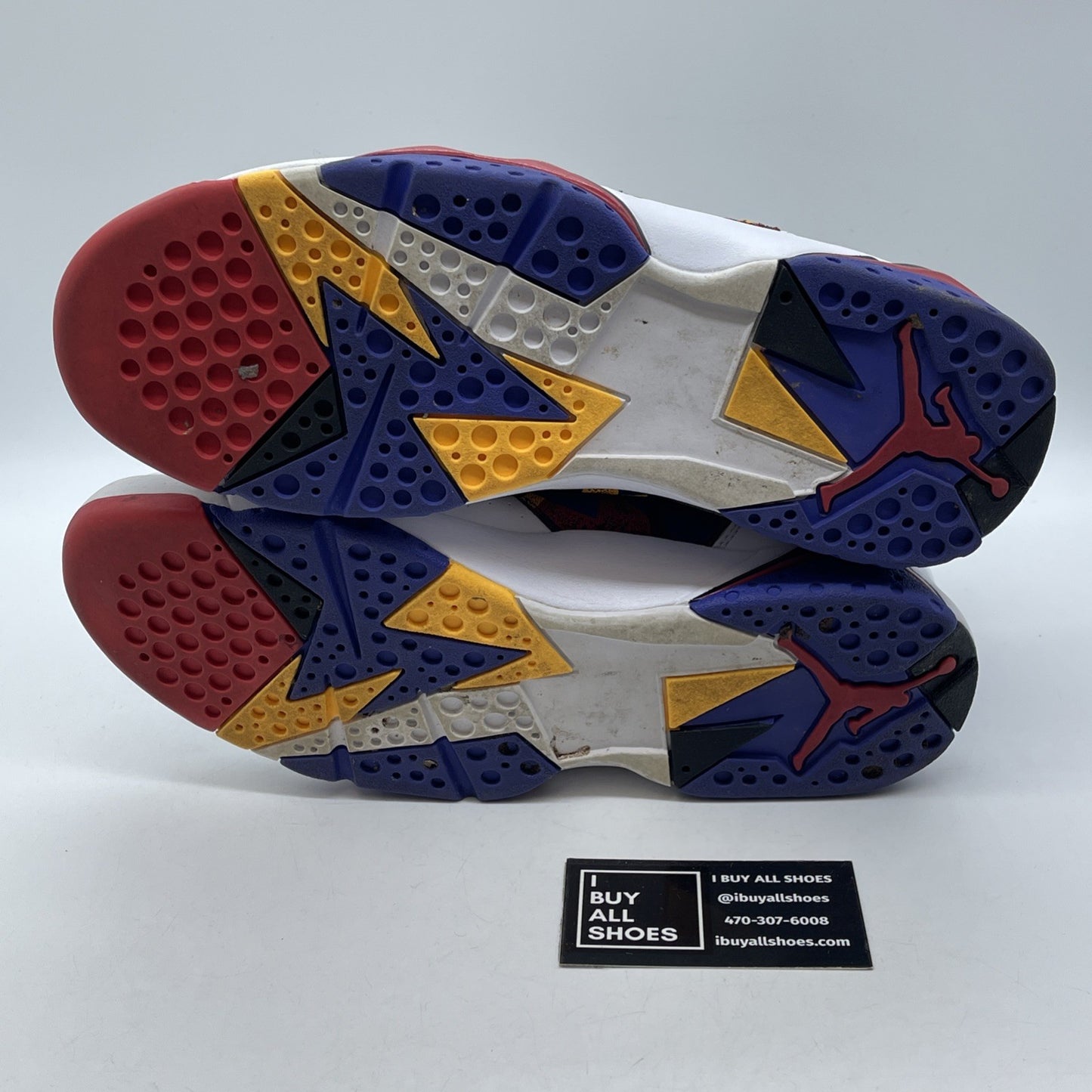 Size 9 - Air Jordan 7 Retro Sweater Blue White Leather Suede (304775-142)