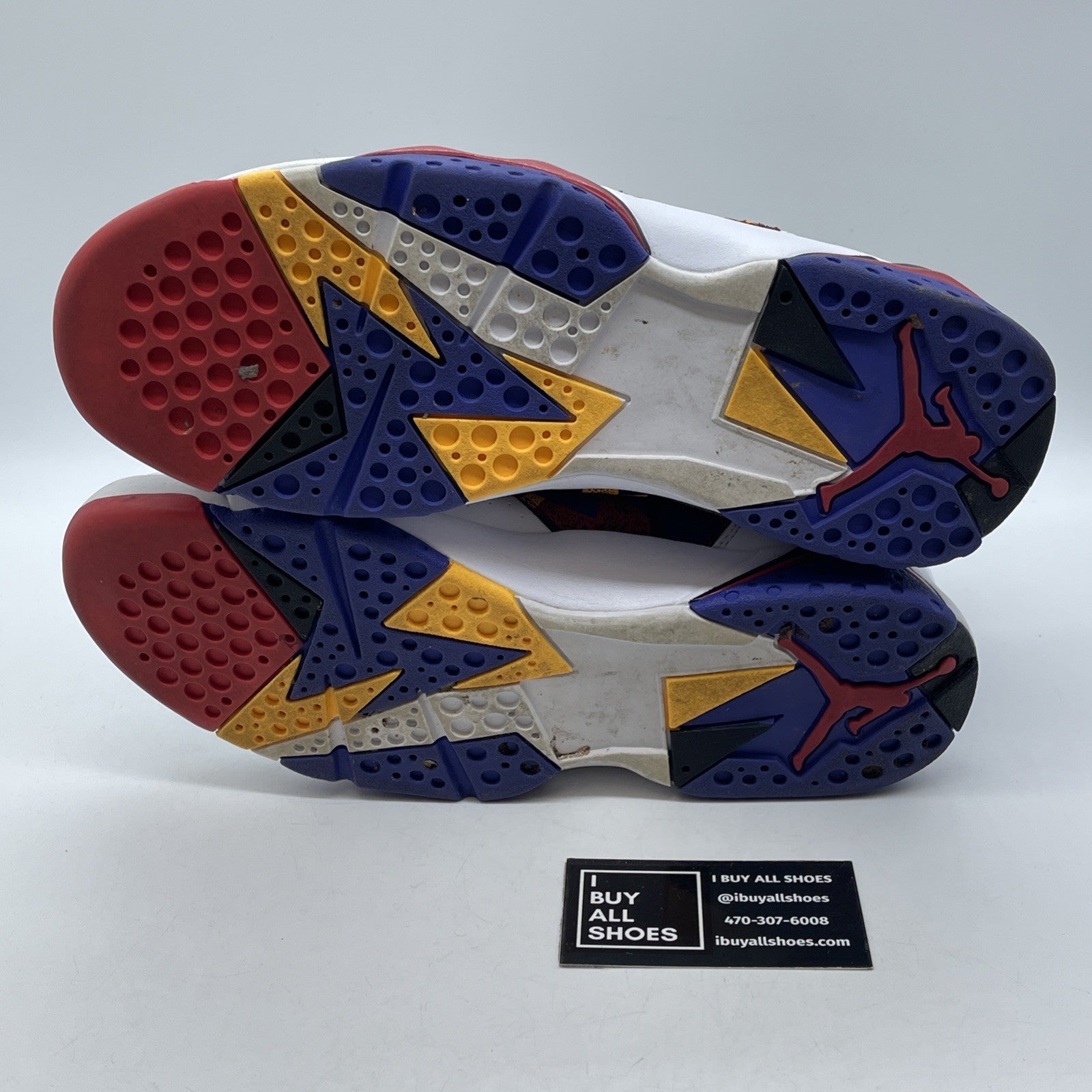 Size 9 - Air Jordan 7 Retro Sweater Blue White Leather Suede (304775-142)