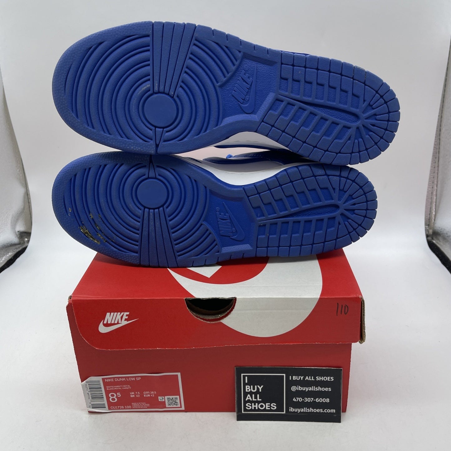 Size 8.5 - Nike Dunk Low Retro SP Kentucky 2020 (CU1726-100)