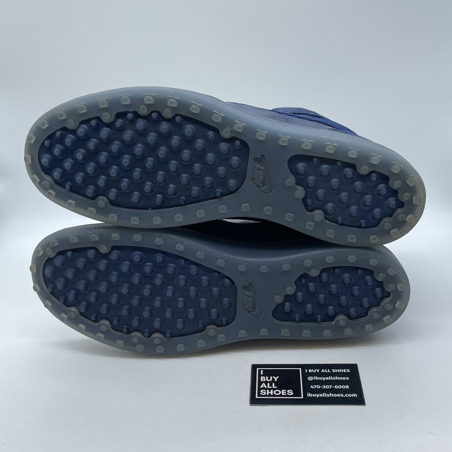 Size 13 - Nike Clean Sweep Premium vintage high top Gray Blue (536852-040)