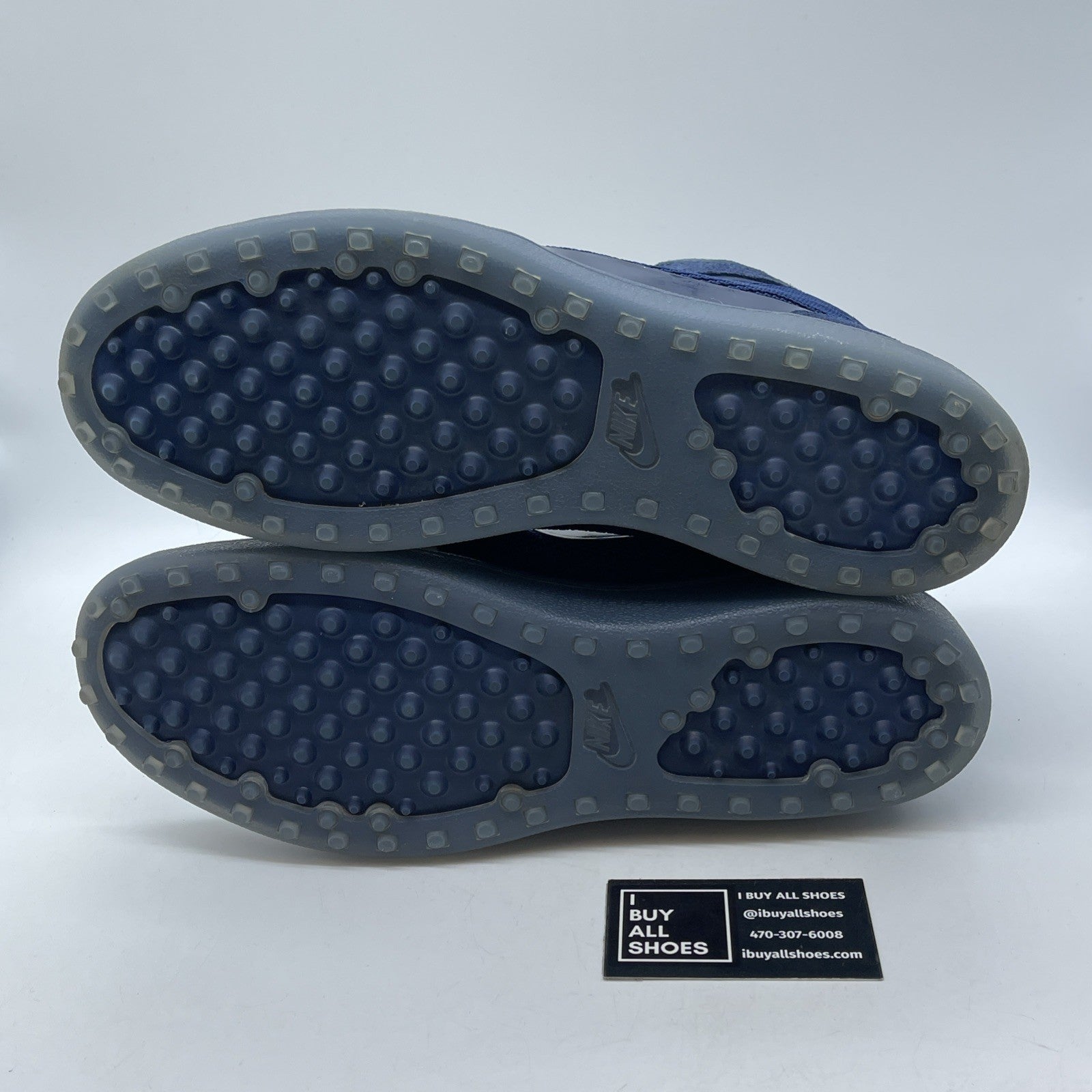 Size 13 - Nike Clean Sweep Premium vintage high top Gray Blue (536852-040)