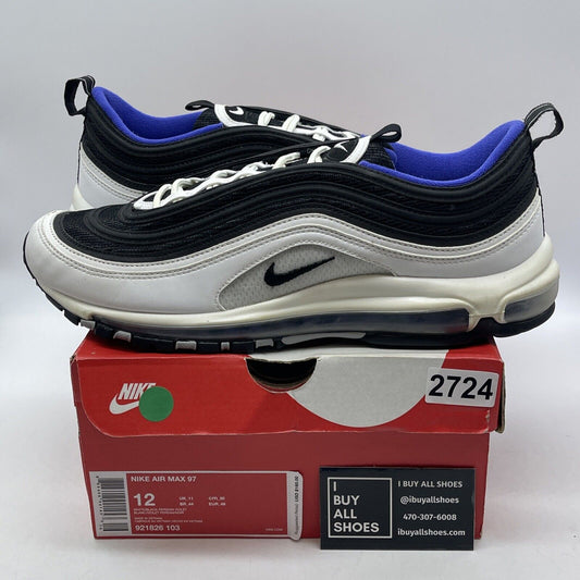 Size 12 - Nike Air Max 97 Persian Violet Black White Purple Suede (921826-103)