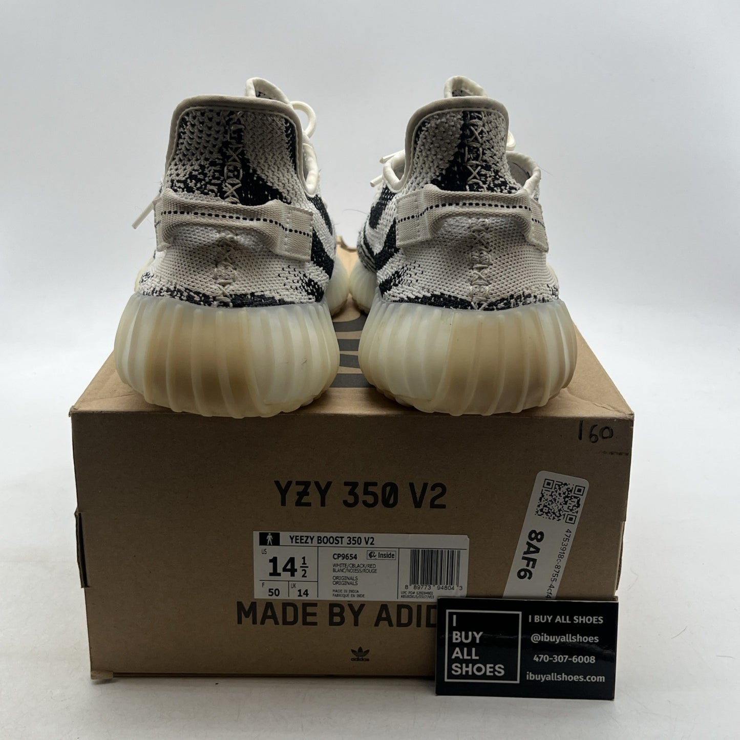Size 14.5 - adidas Yeezy Boost 350 V2 Low Zebra (CP9654)