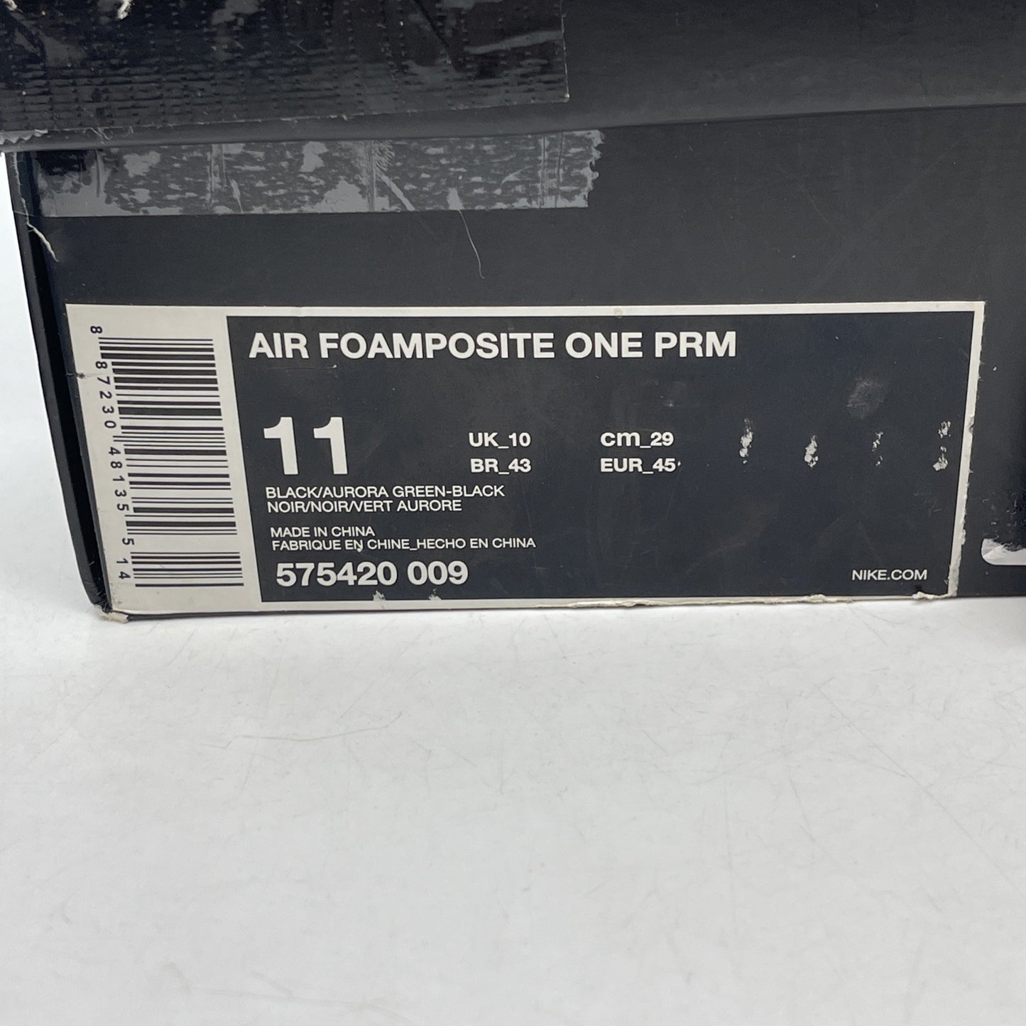 Size 11 - Nike Air Foamposite One Premium Abalone Blue Black Suede (575420-009)