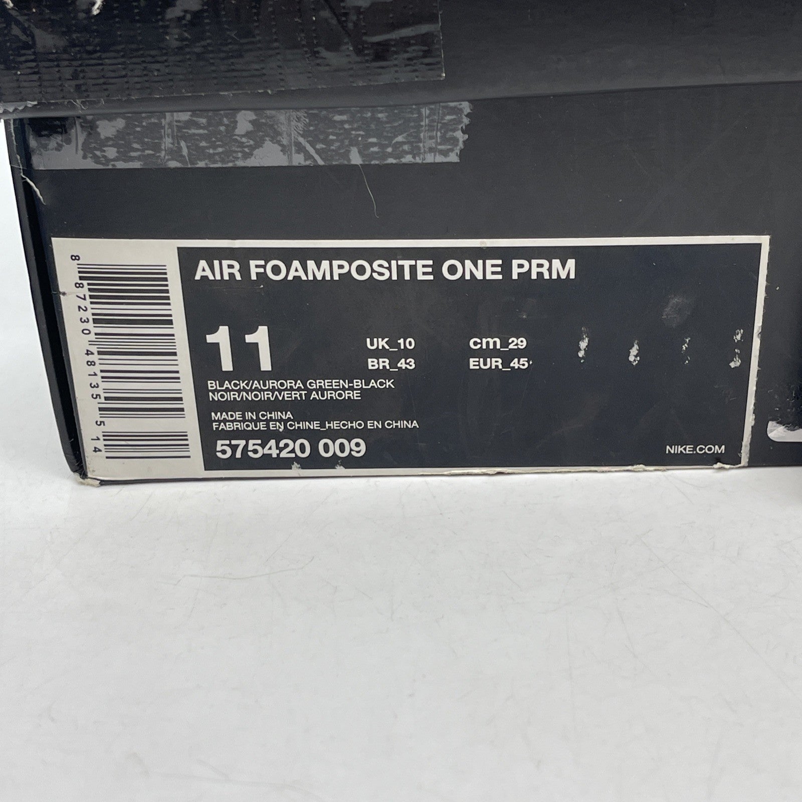 Size 11 - Nike Air Foamposite One Premium Abalone Blue Black Suede (575420-009)