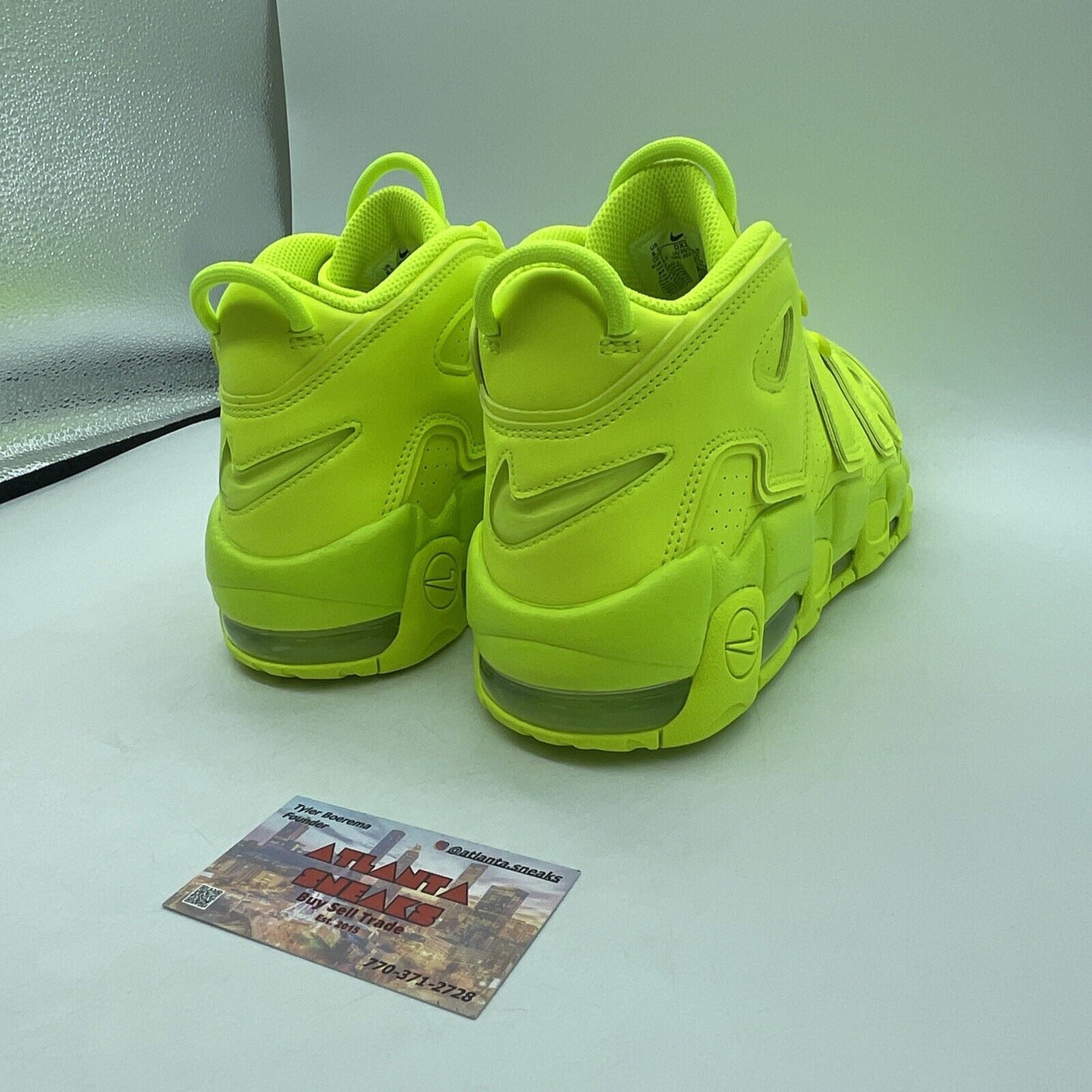 Size 8.5 - Nike Air More Uptempo '96 Volt Neon Yellow Leather (DX1790-700)