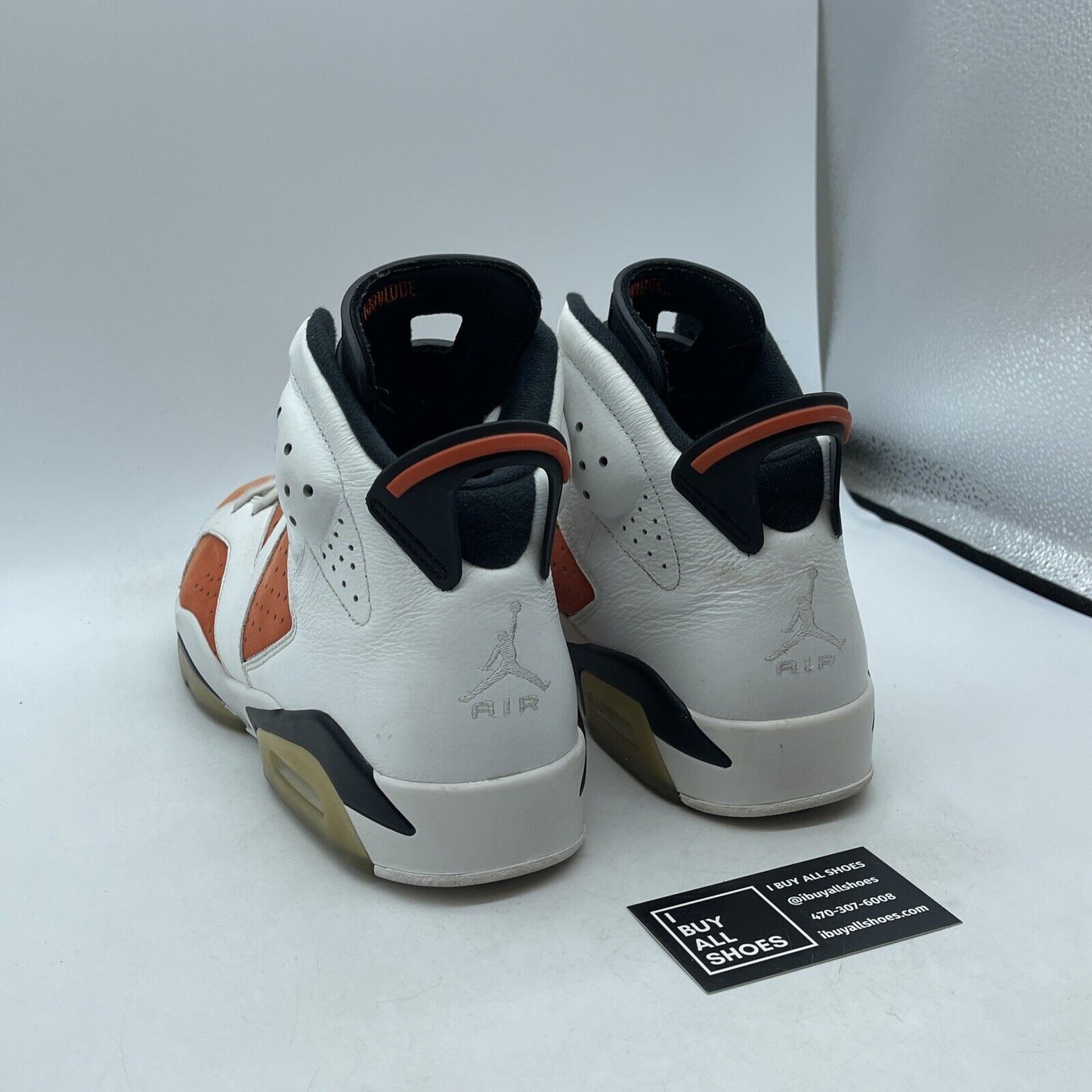 Size 12 - Air Jordan 6 Retro Gatorade Orange Suede White Leather (384664-145)