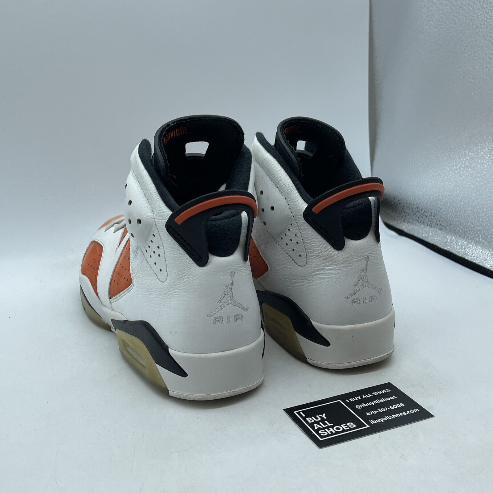 Size 12 - Air Jordan 6 Retro Gatorade Orange Suede White Leather (384664-145)