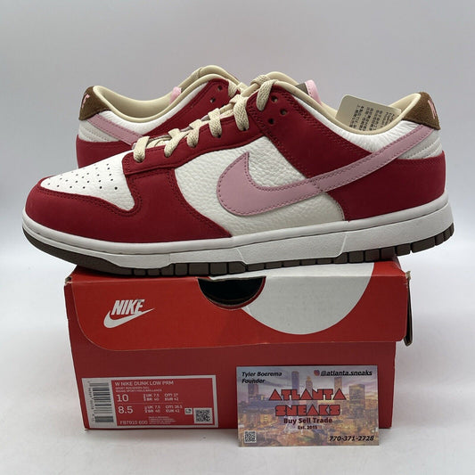 Size 10W - Nike Dunk Premium Low Bacon White Brown Suede Leather (FB7910-600)