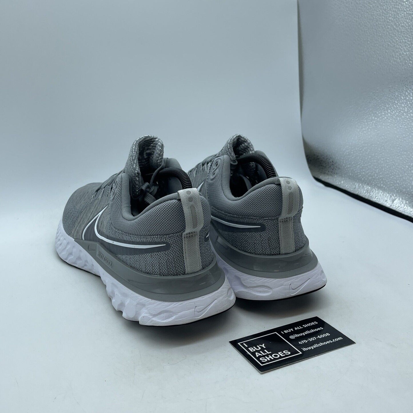Size 10.5 - Nike React Infinity Run Flyknit 2 Particle Grey White (CT2357-001)