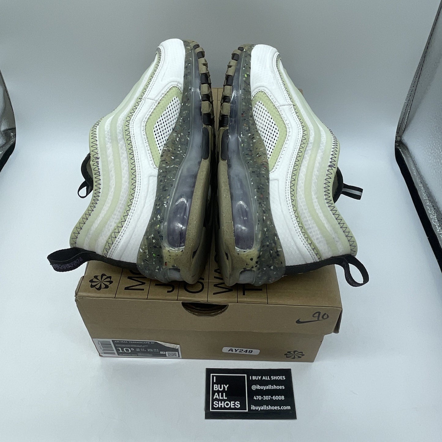 Size 10.5 - Nike Air Max Terrascape 97 Phantom Vivid Green White (DJ5019-002)