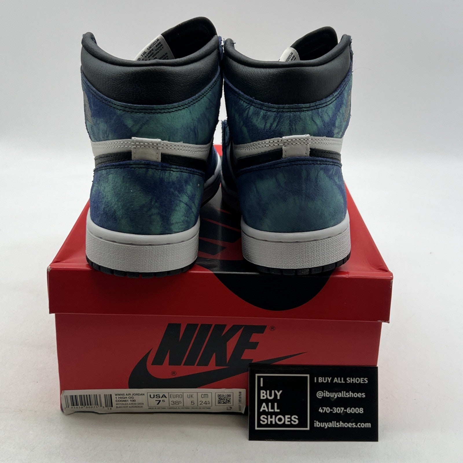 Size 7.5 - Air Jordan 1 Retro OG High Tie-Dye W (CD0461-100)