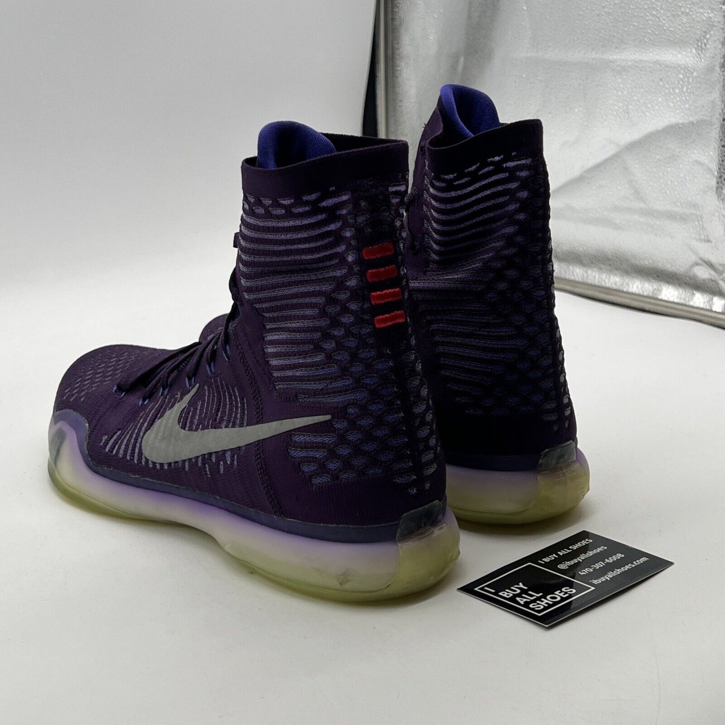 Size 10 - Nike Kobe 10 Elite Team Purple Red (718763-505)