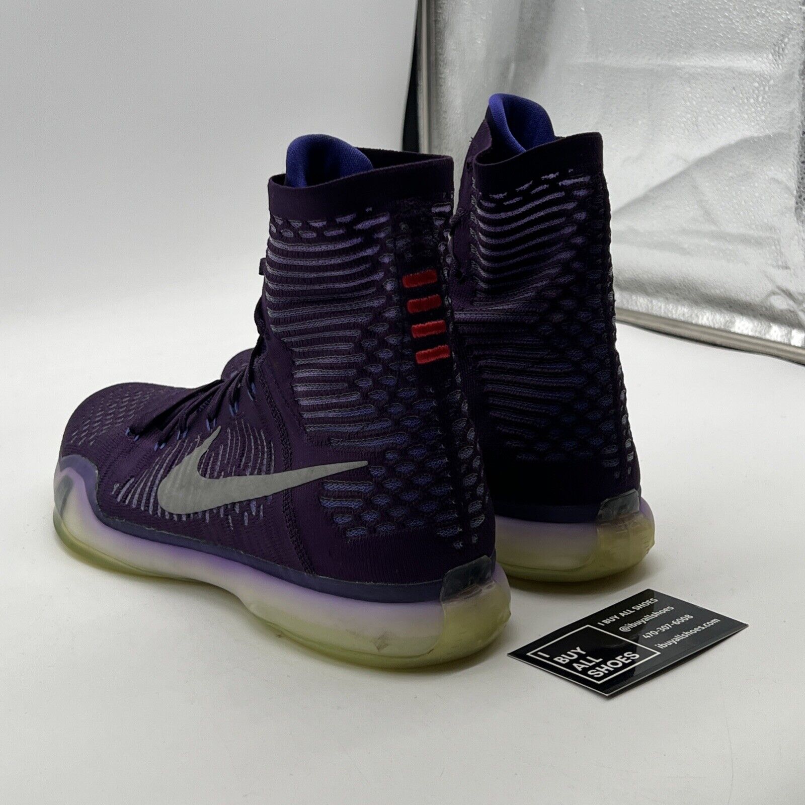 Size 10 - Nike Kobe 10 Elite Team Purple Red (718763-505)