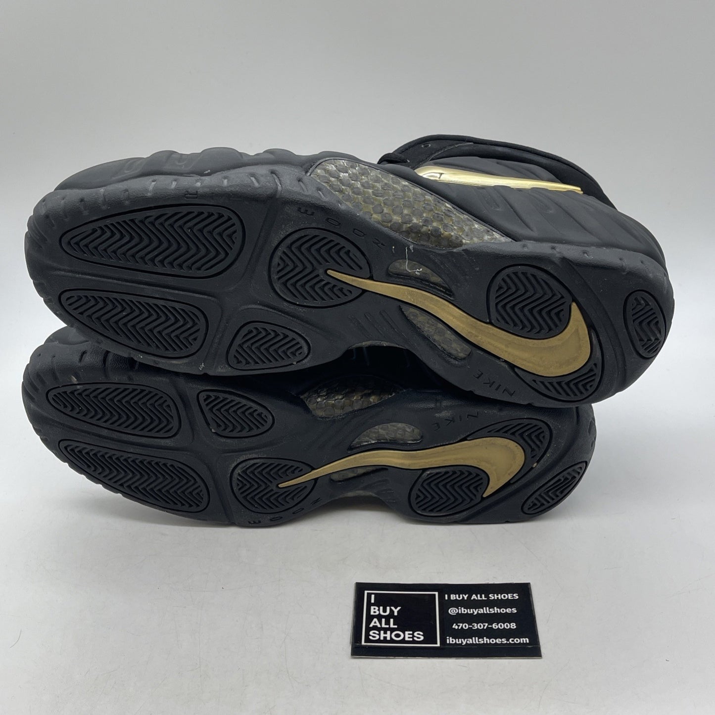 Size 11 - Nike Air Foamposite Pro Black Metallic Gold (624041-009)