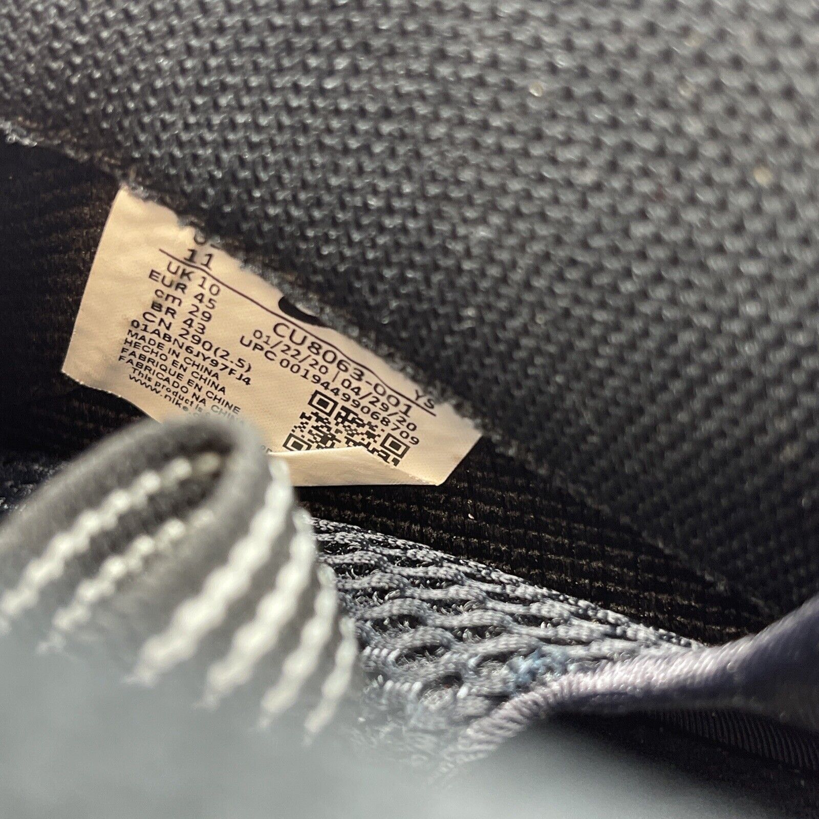 Size 11 - Nike Air Foamposite One QS Gradient Soles Grey Leather (CU8063-001)