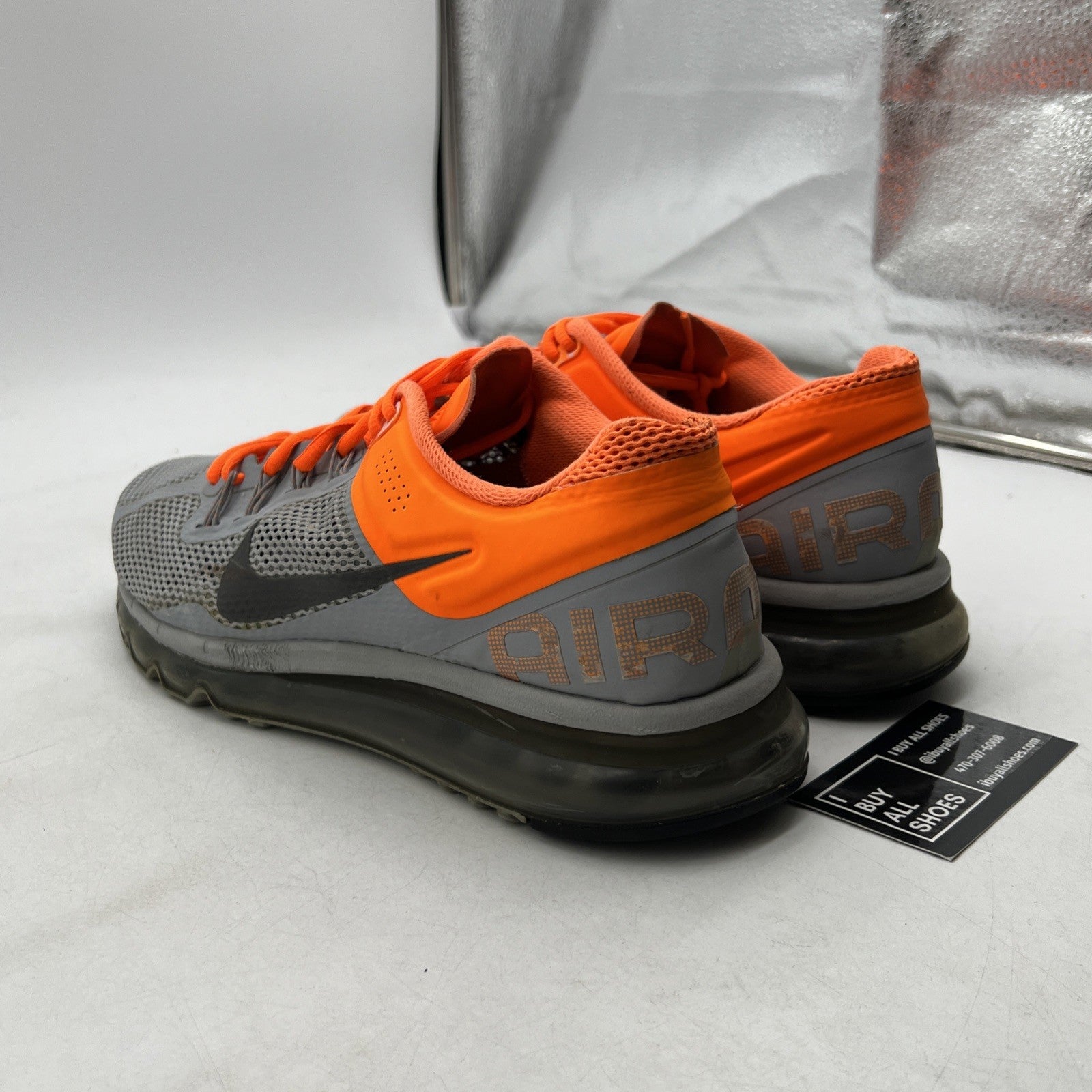 Size 11 - Nike Air Max 2013 Dark Grey Orange (554886-009)
