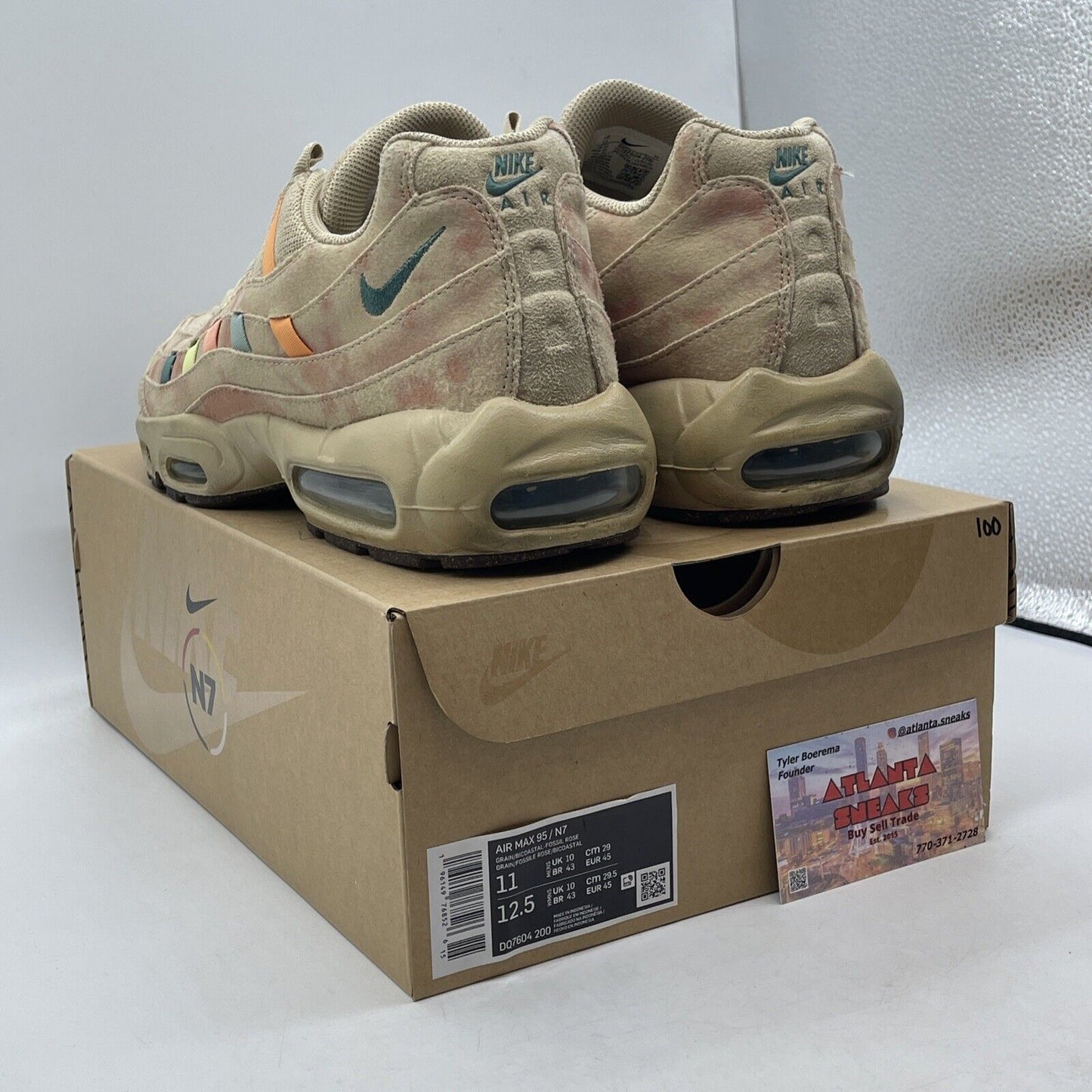 Size 11 - Nike Air Max 95 N7 2022 Brown Green Orange Blue Suede (DQ7604-200)