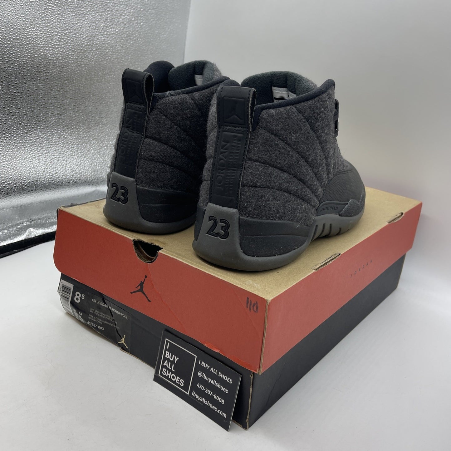 Size 8.5 - Air Jordan 12 Retro Wool (852627-003)