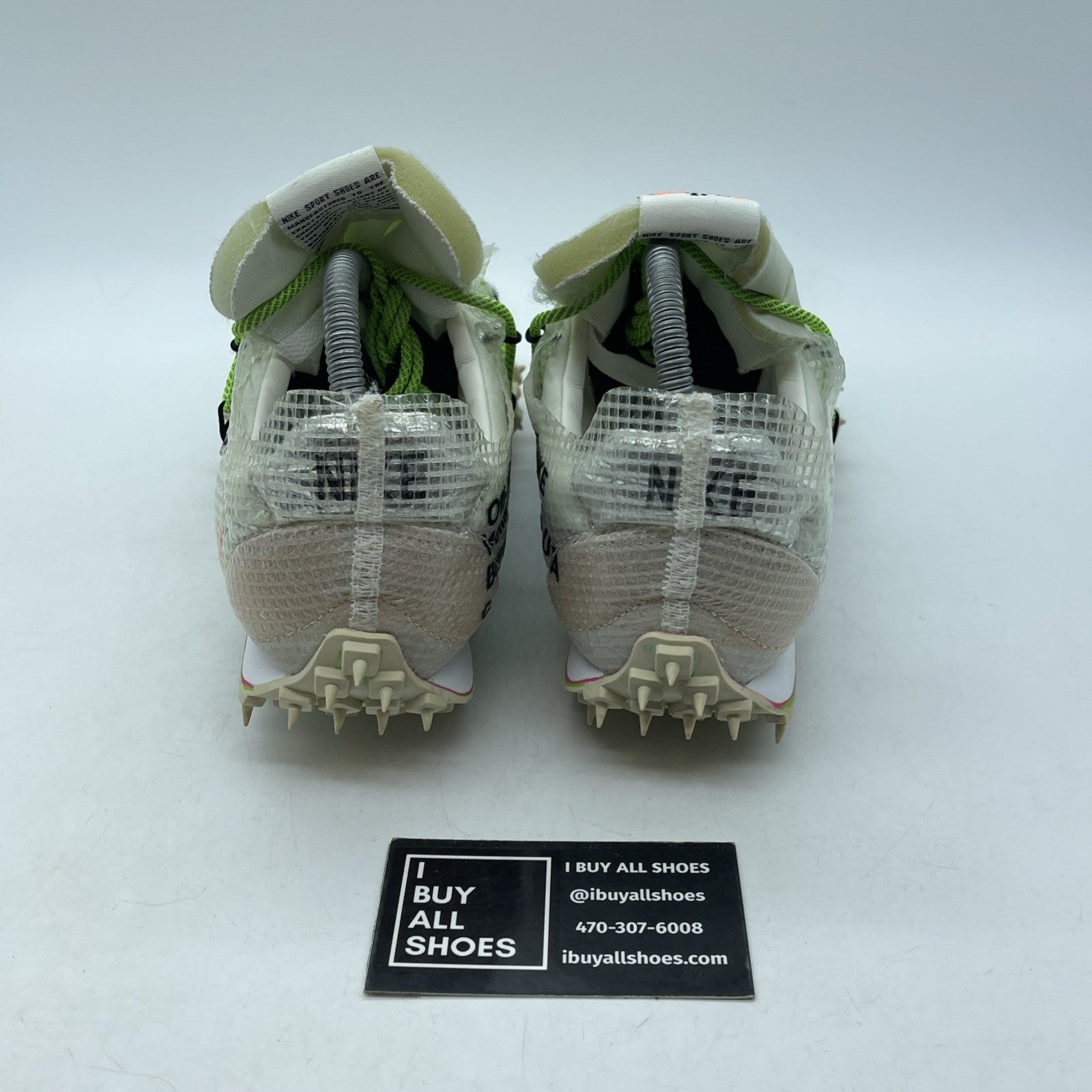 Size 10W - Nike Off-White x Waffle Racer Electric Green White (CD8180-100)