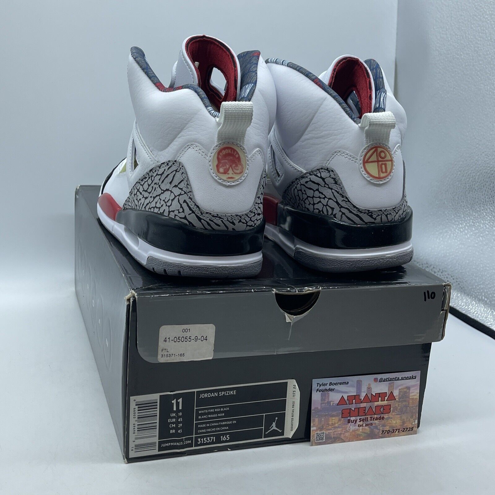 Size 11 - Jordan Spizike Mars Blackmon White Grey Suede Leather (315371-165)