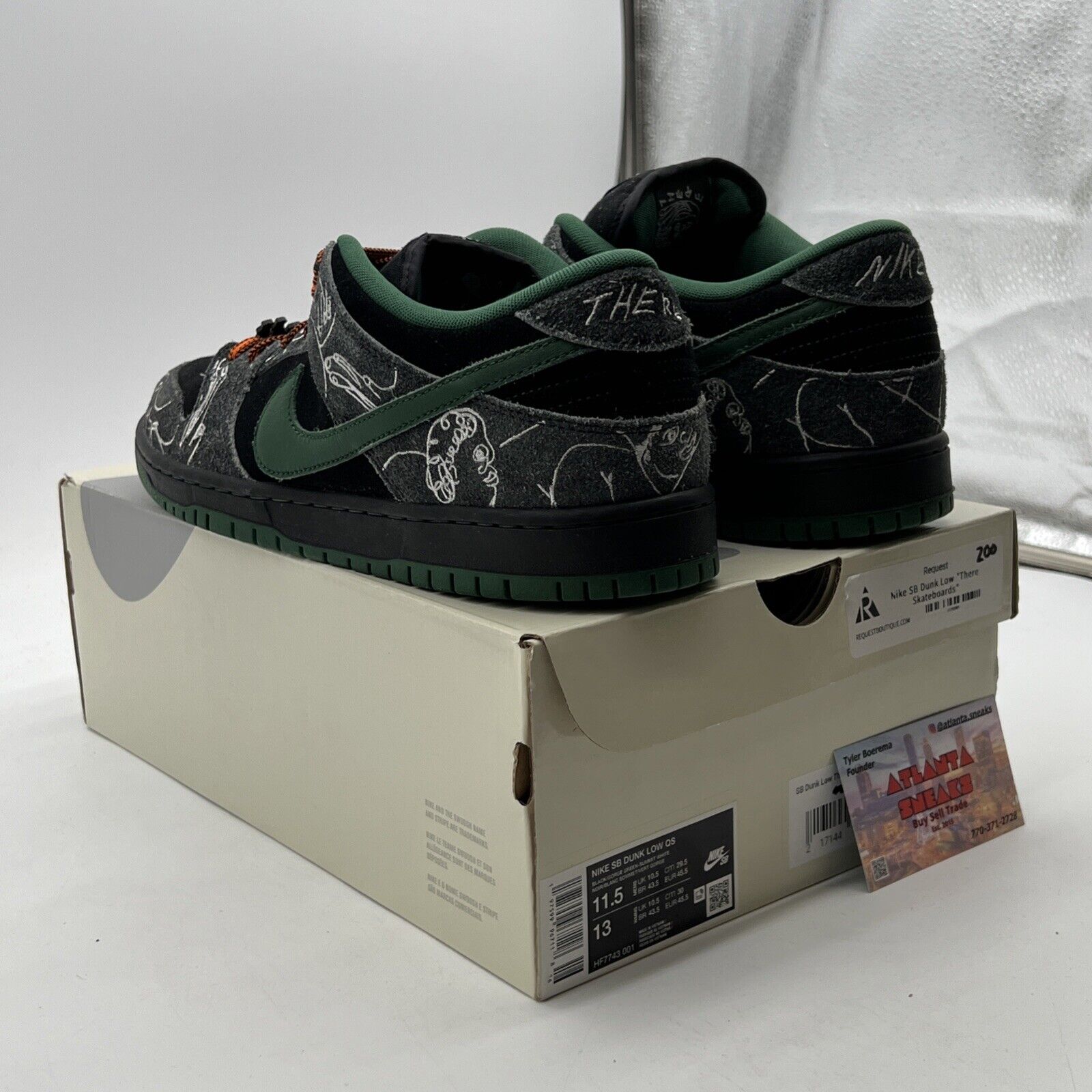 Size 11.5 - Nike THERE Skateboards x Dunk SB Low Ultra Humanized (HF7743-001)
