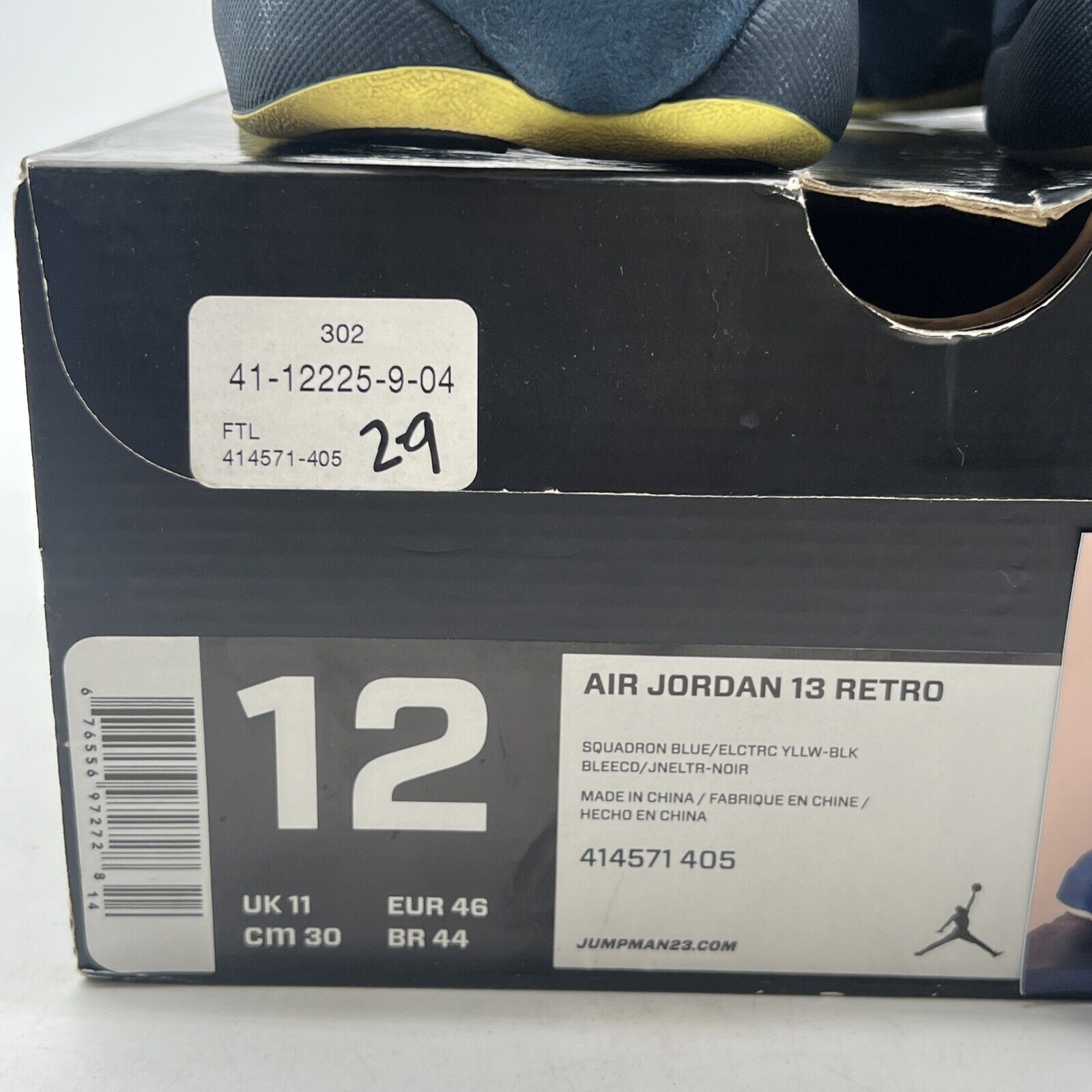 Size 12 - Air Jordan 13 Retro Squadron Blue (414571-405)