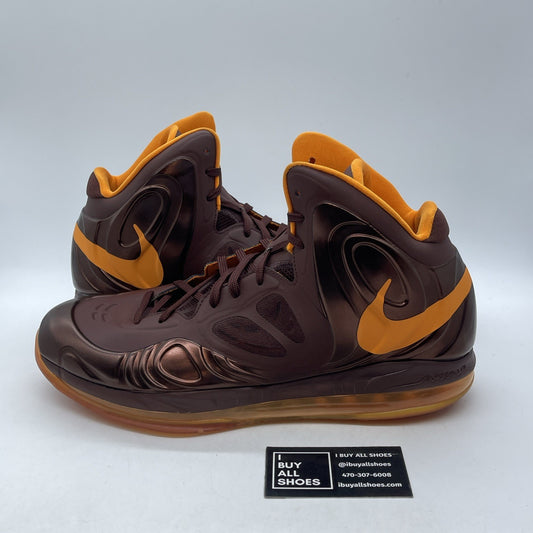 Size 13 - Nike Air Max Hyperposite Brown Orange Leather (524862-200)