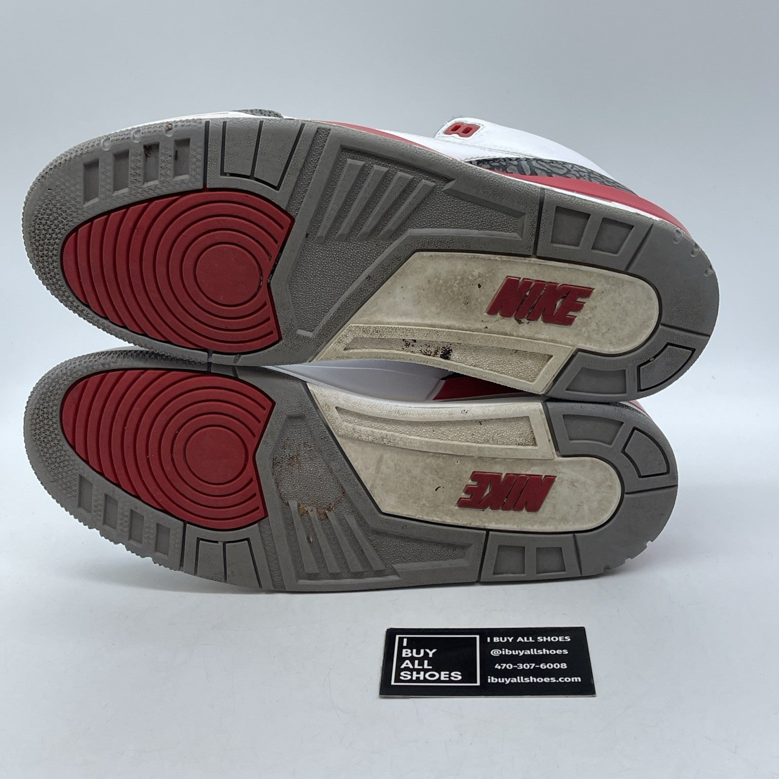 Size 11 - Jordan 3 Retro Mid Fire Red Grey White Suede Leather (DN3707-160)