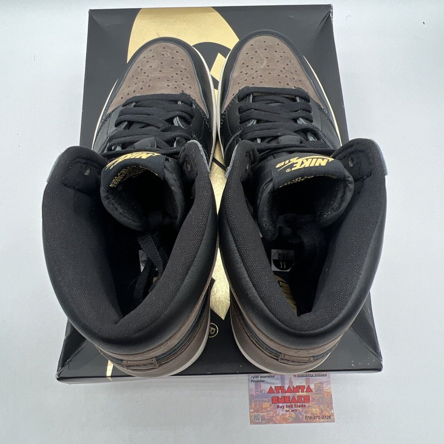 Size 11 - Jordan 1 Retro OG High Palomino Black Brown White Leather (DZ5485-020)