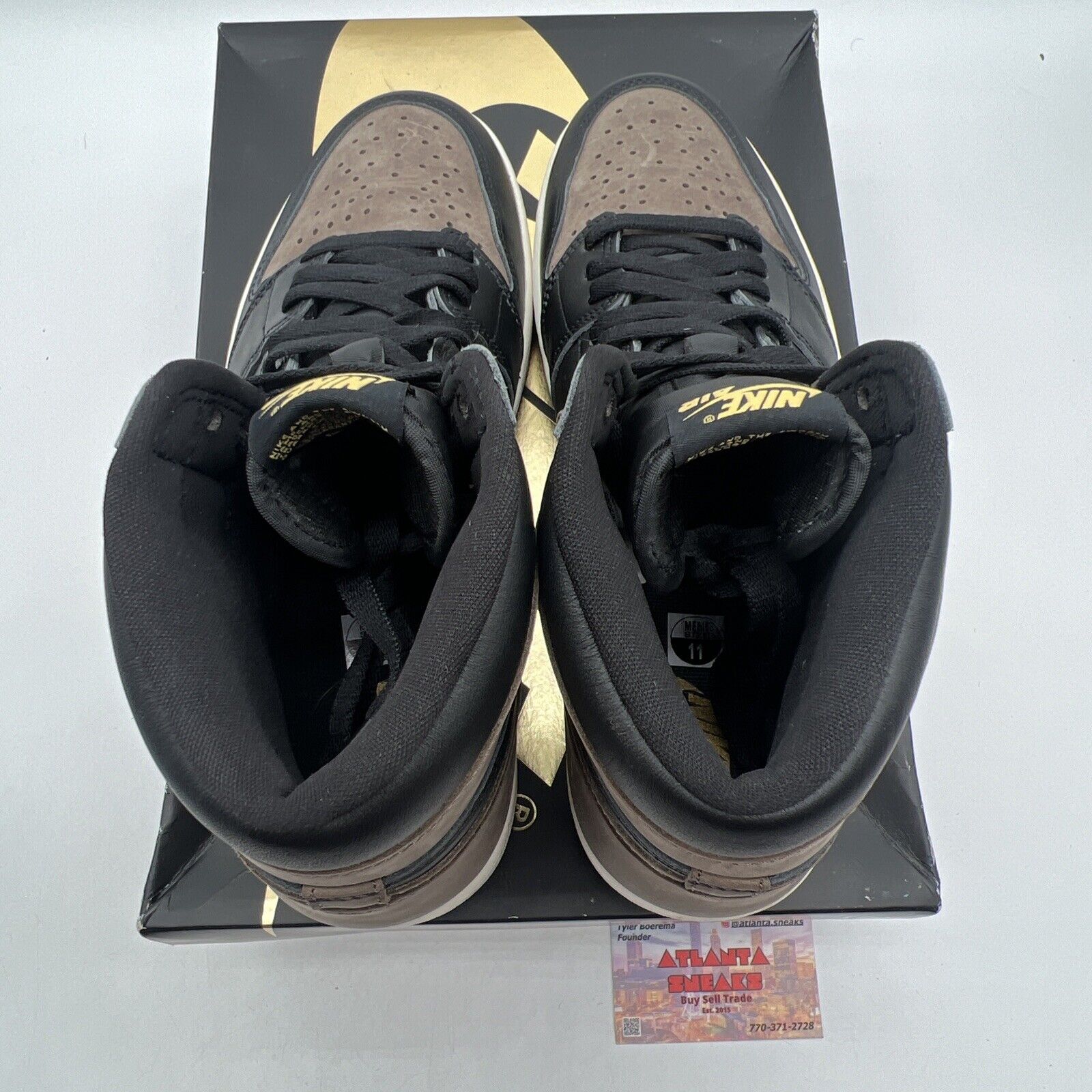 Size 11 - Jordan 1 Retro OG High Palomino Black Brown White Leather (DZ5485-020)