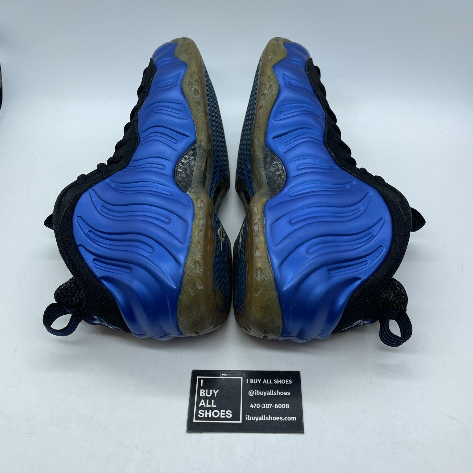 Size 11.5 - Nike Air Foamposite One XX Royal Blue Black Suede (895320-500)