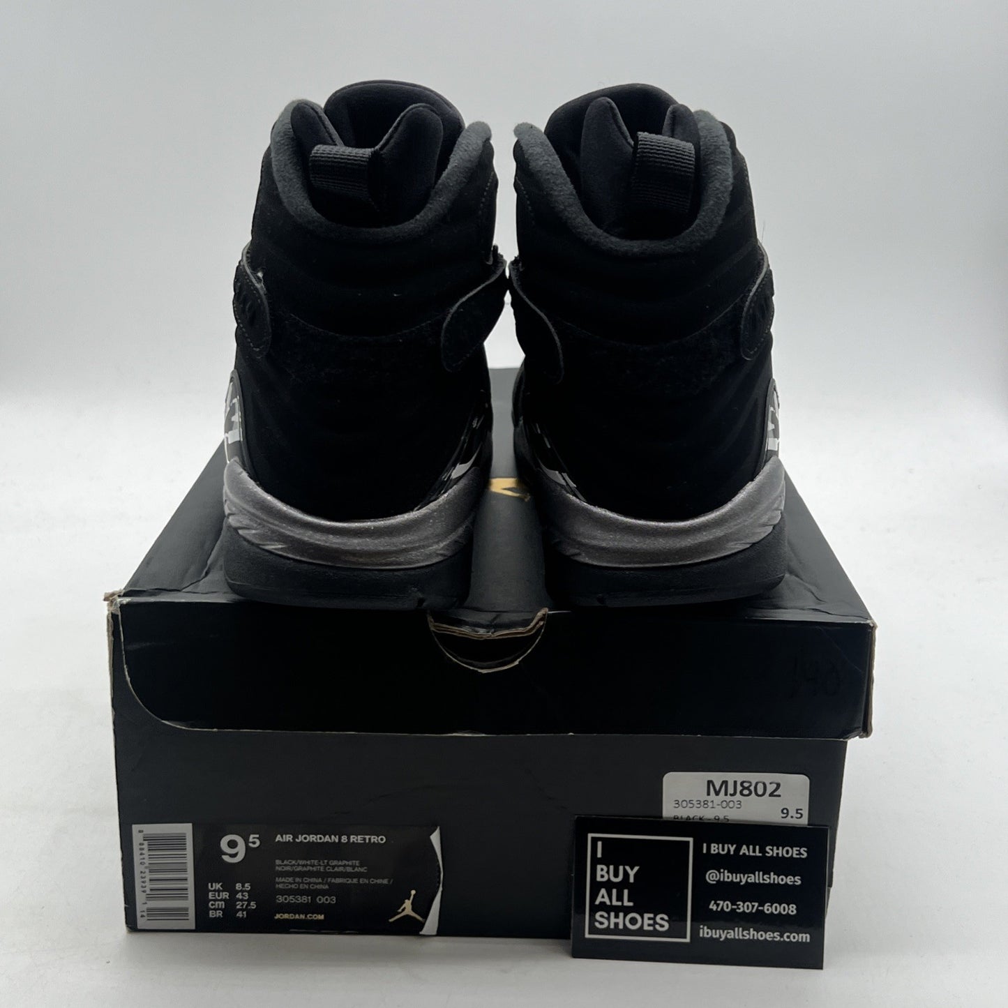 Size 9.5 - Air Jordan 8 Retro 2015 Chrome (305381-003)