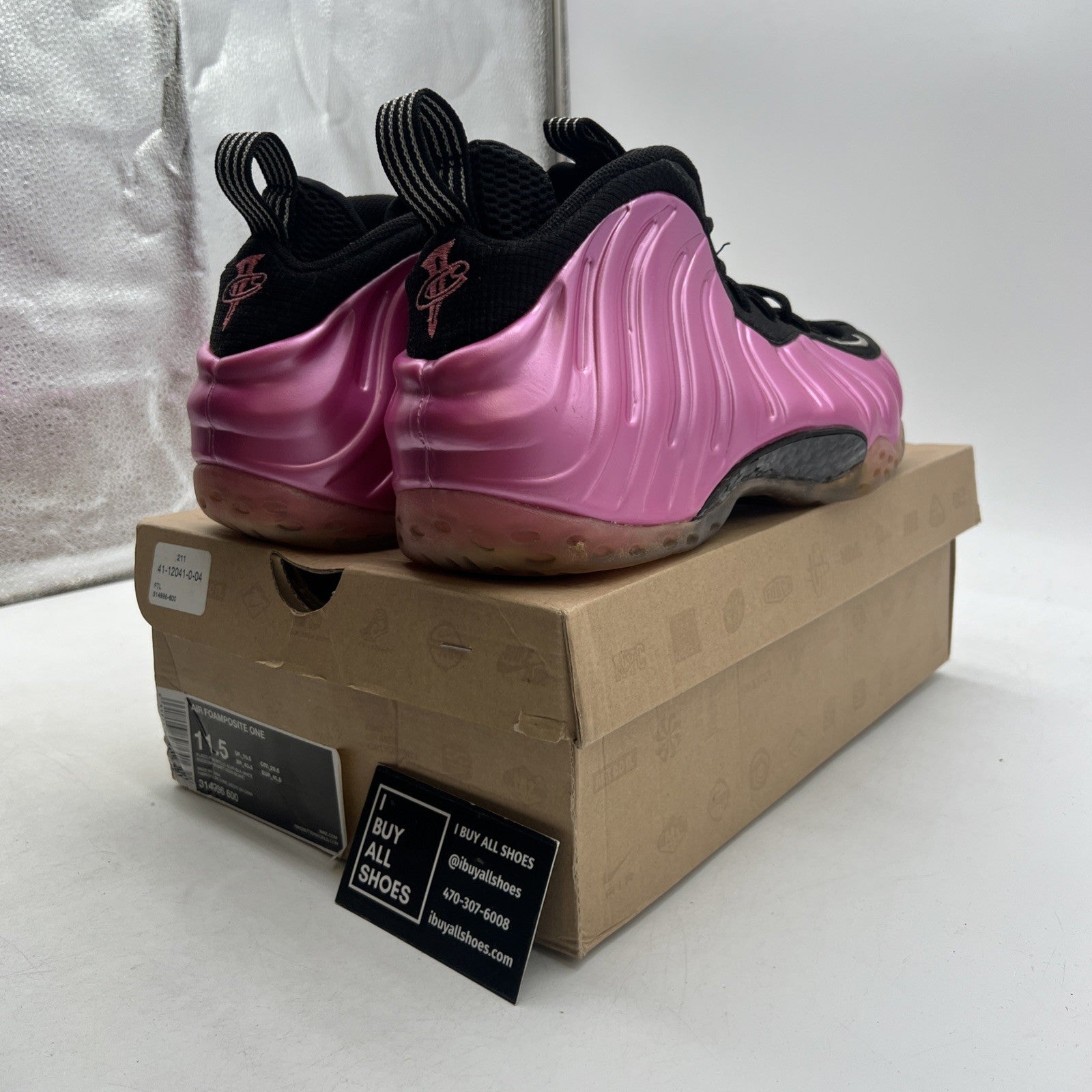 Size 11.5 - Nike Air Foamposite One Pearlized Pink (314996-600)