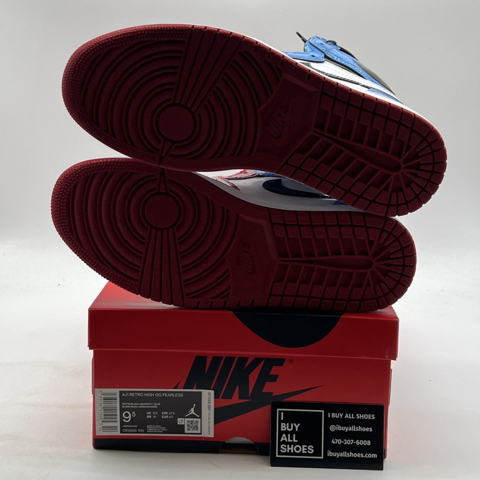 Size 9.5 - Air Jordan 1 Retro OG High Fearless (CK5666-100)