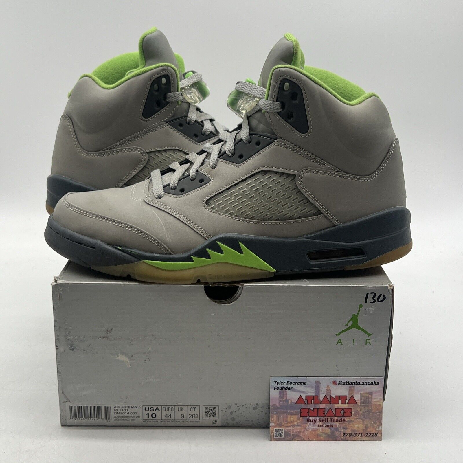 Size 10 - Jordan 5 Retro Green Bean Grey (DM9014-003)