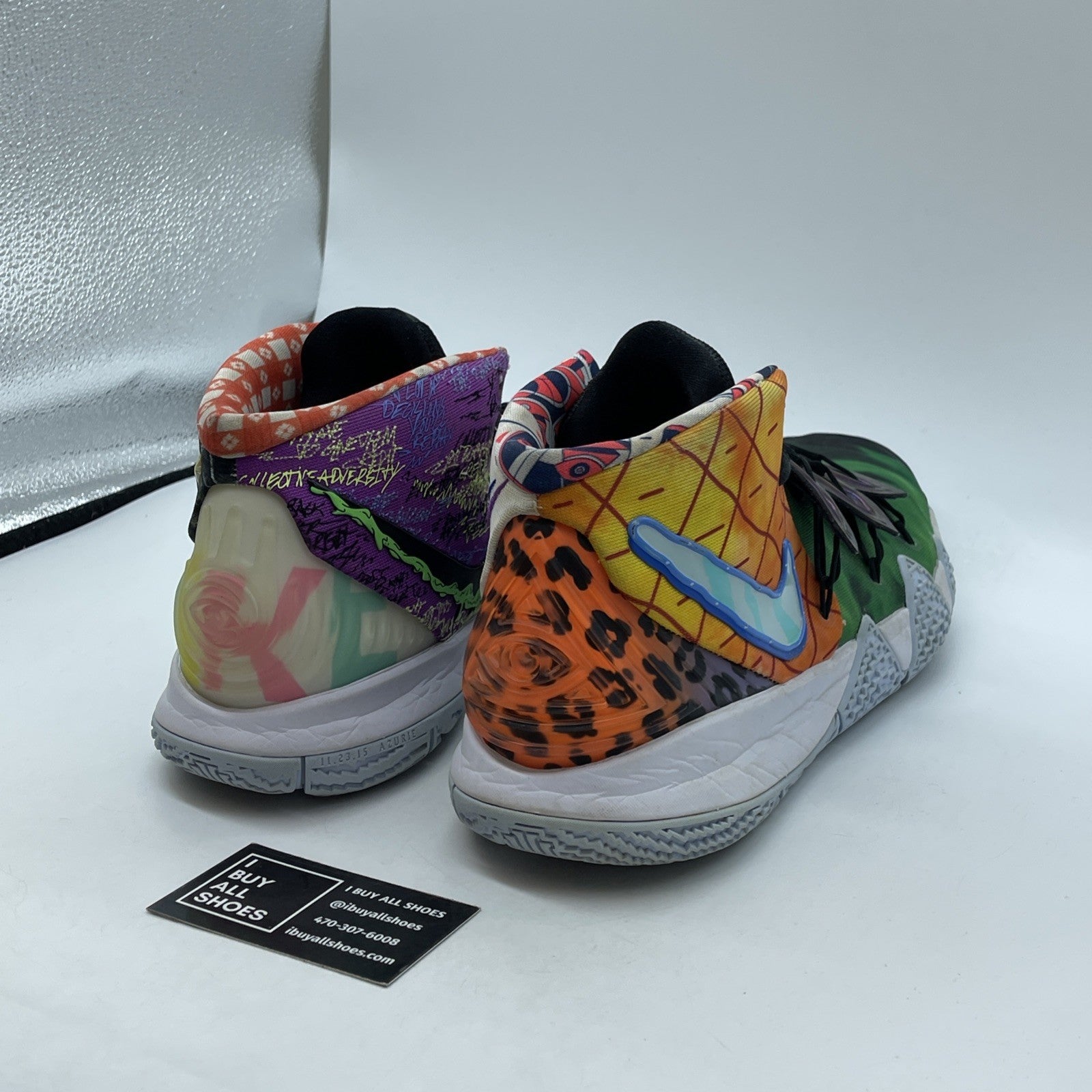 Size 14 - Nike Kybrid S2 Pineapple White Purple Blue Suede Leather (CQ9323-900)