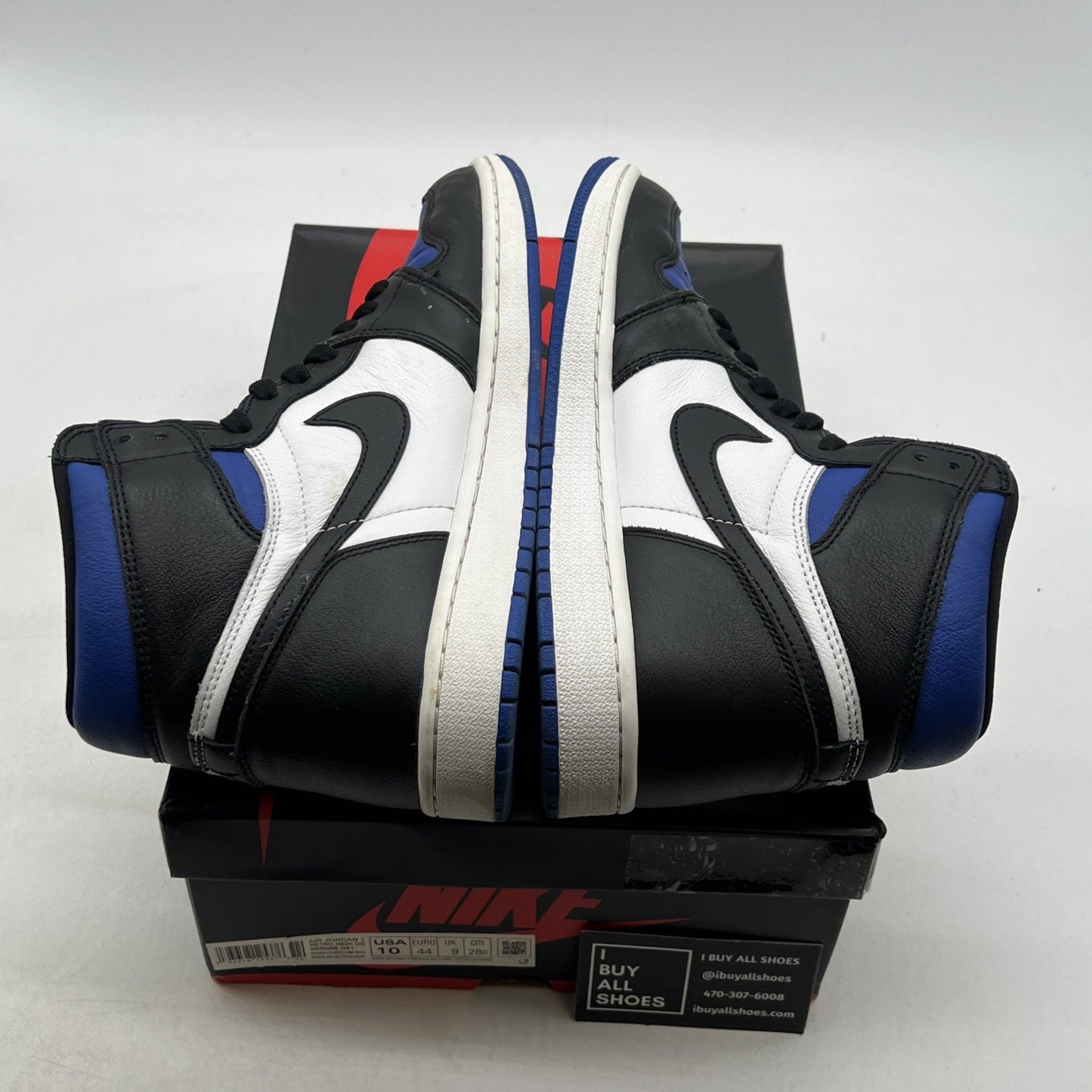 Size 10 - Air Jordan 1 Retro OG High Royal Toe (555088-041)