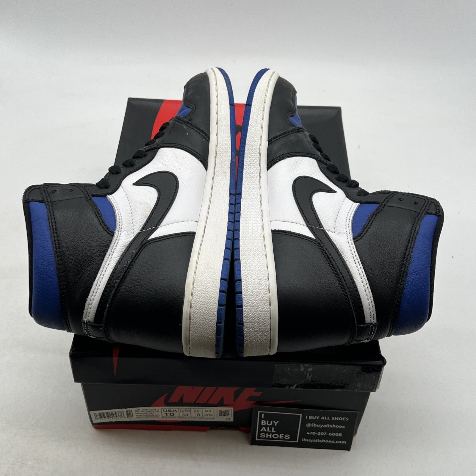 Size 10 - Air Jordan 1 Retro OG High Royal Toe (555088-041)