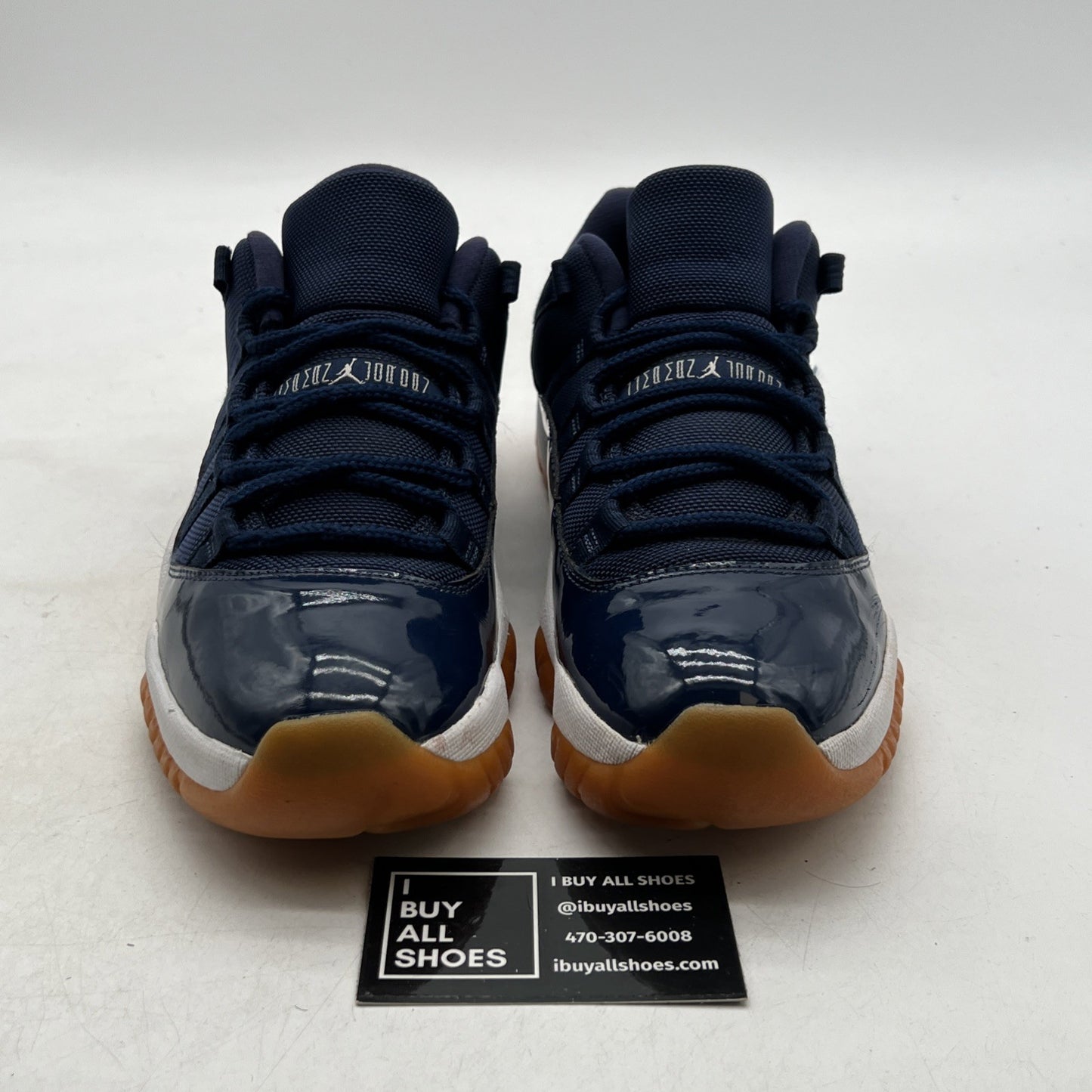 Size 9.5 - Air Jordan 11 Retro Low Navy Gum (528895-405)