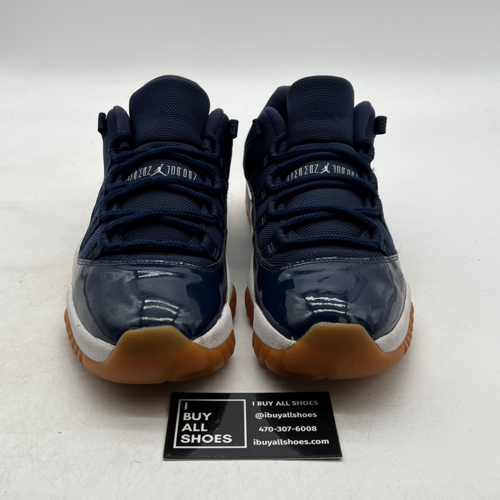 Size 9.5 - Air Jordan 11 Retro Low Navy Gum (528895-405)