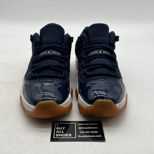 Size 9.5 - Air Jordan 11 Retro Low Navy Gum (528895-405)