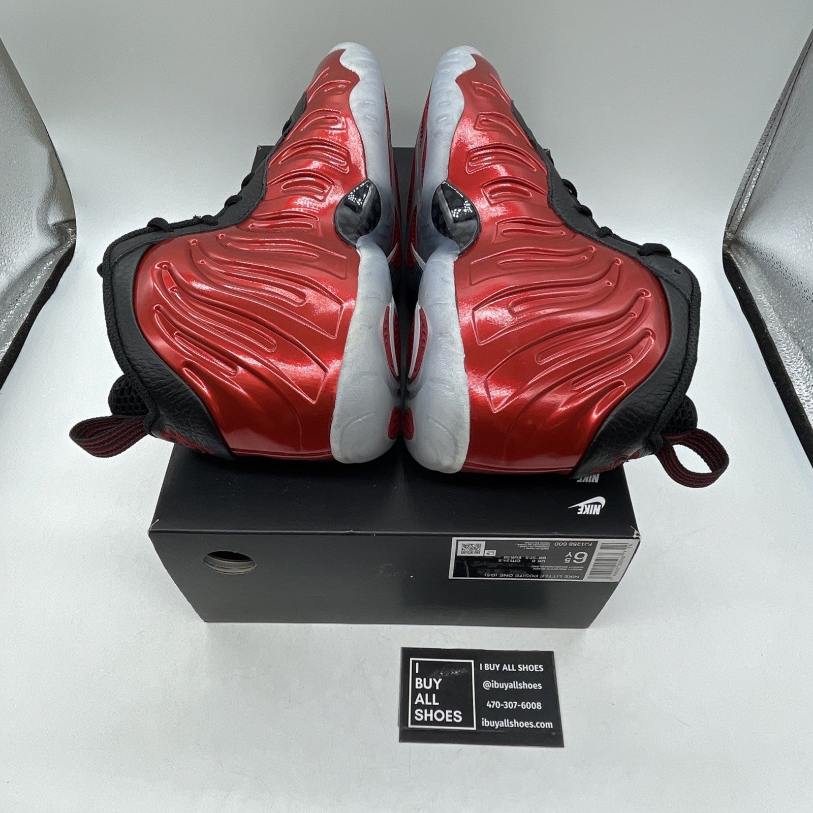 Size 6.5 (GS) - Nike Little Posite One 2023 Mid Metallic Red (FJ1258-600)