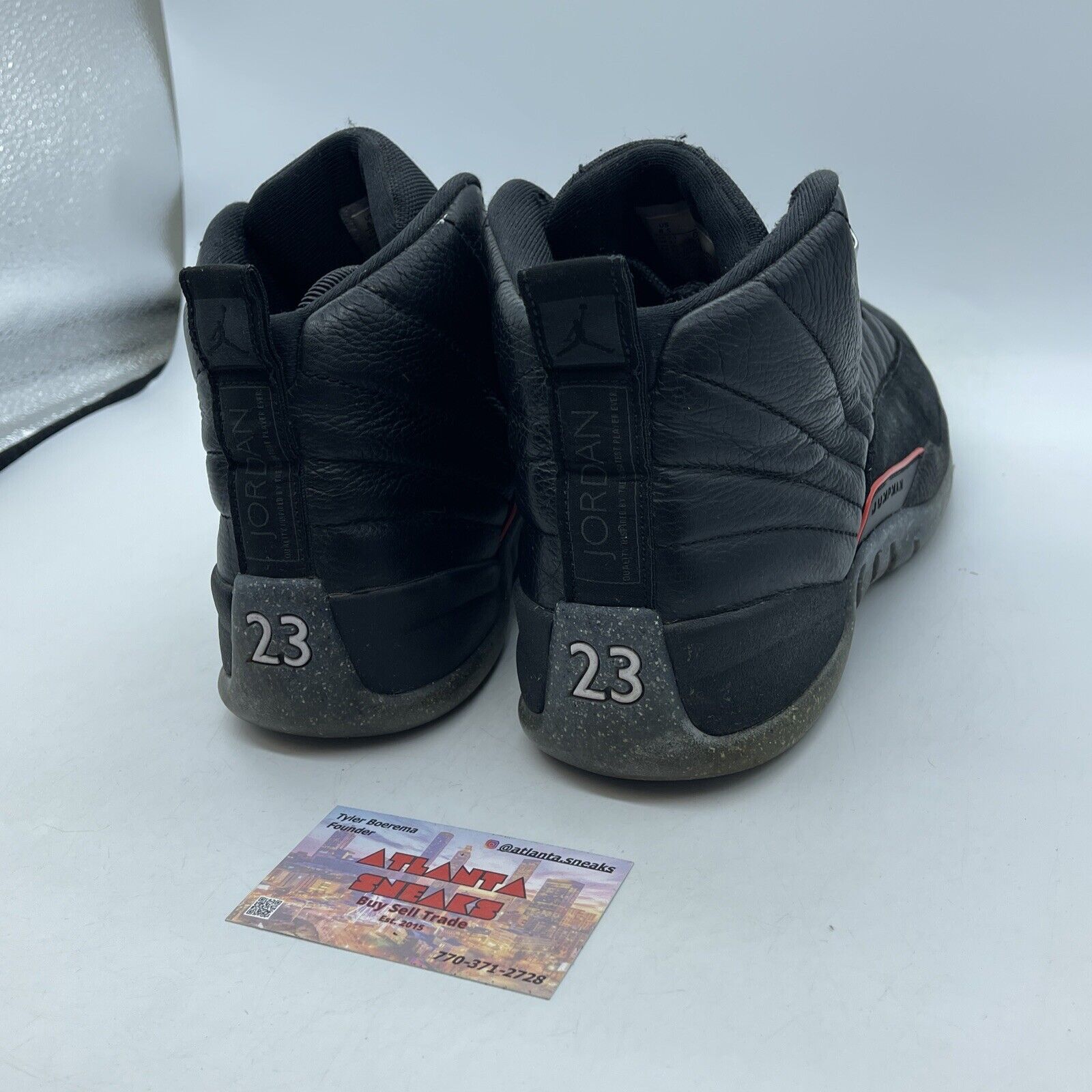 Size 8.5 - Air Jordan 12 Utility Grind Black Red Suede Leather (DC1062-006)