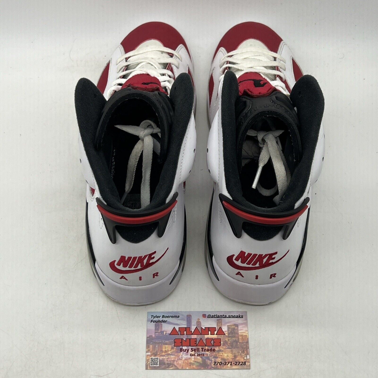 Size 12 - Jordan 6 Retro OG Mid Carmine White Black Red Leather (CT8529-106)